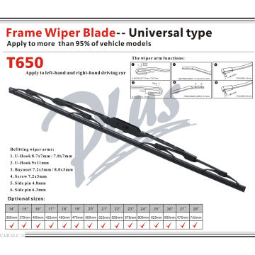 Universal Auto Accessories Frame Wiper Blade